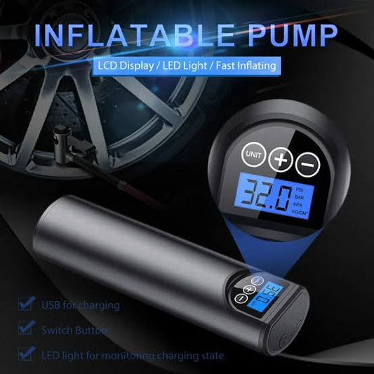 Tire Inflator Portable Air Compressor, 150PSI Air Pump for Car Tires with LED Light, Cordless Tire Pump with Digital Pressure Gauge, Tire Inflator for Car, Bike, Motorcycle, Ball