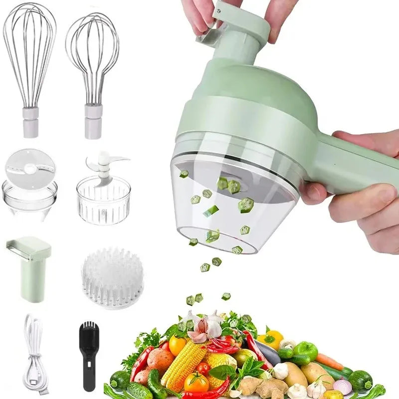 5-in-1 Electric Vegetable Chopper & Food Processor