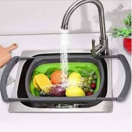 Collapsible Foldable Fruit & Vegetable Washing Basket Strainer