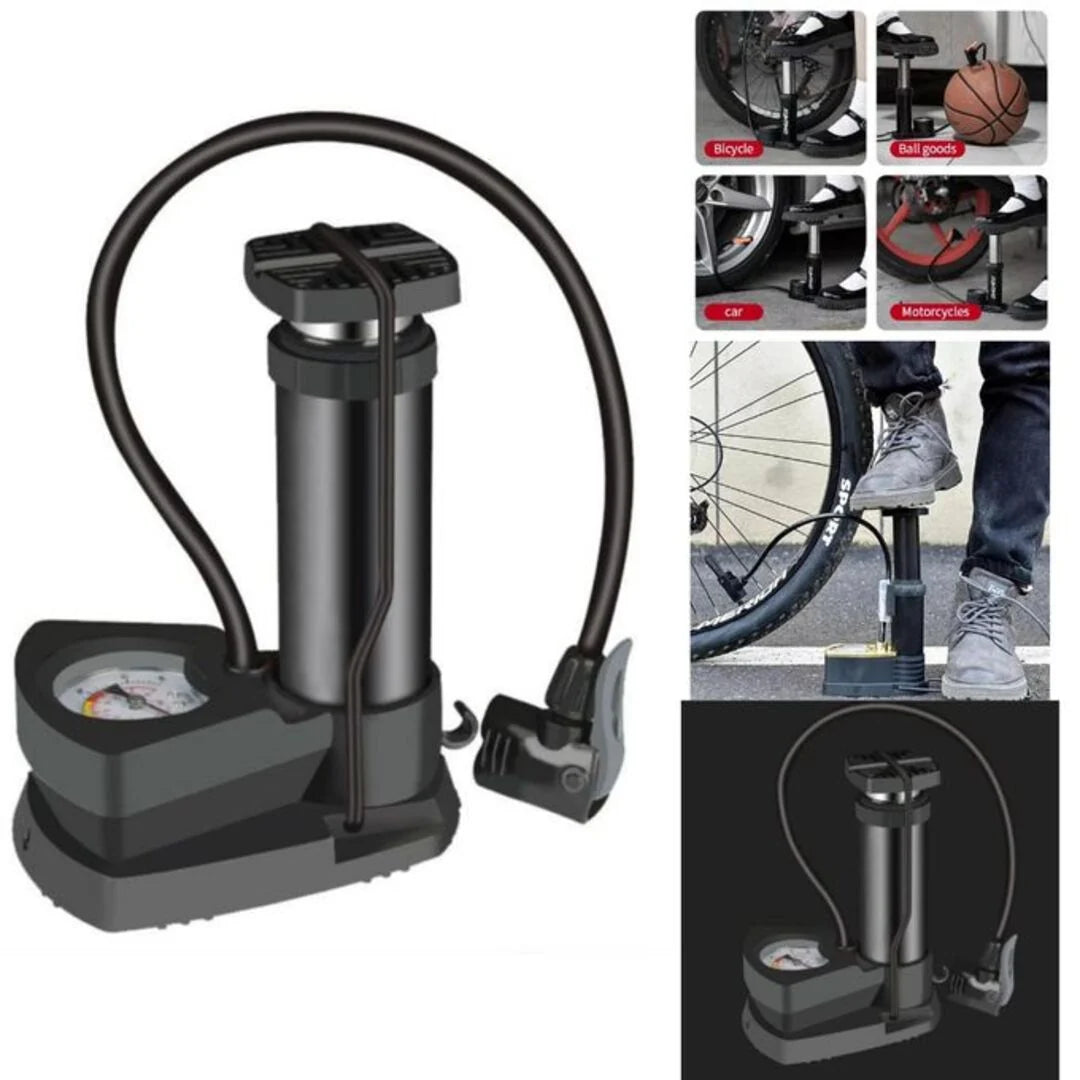 Portable Mini Foot Air Pump for Cycle Bike Car & Football, Hand Ball Inflator – Small Hand Pump with Extra Nozzles