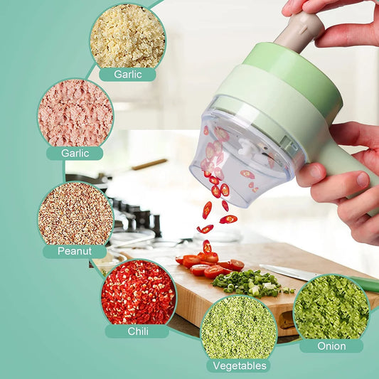 5-in-1 Electric Vegetable Chopper & Food Processor
