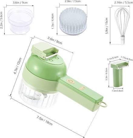 5-in-1 Electric Vegetable Chopper & Food Processor