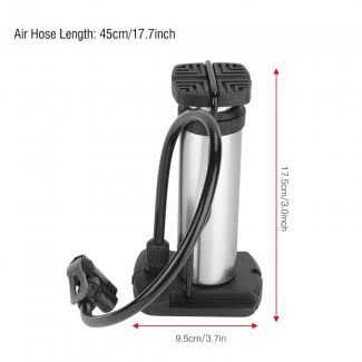 Portable Mini Foot Air Pump for Cycle Bike Car & Football, Hand Ball Inflator – Small Hand Pump with Extra Nozzles