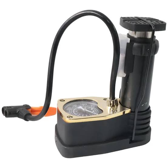 Portable Mini Foot Air Pump for Cycle Bike Car & Football, Hand Ball Inflator – Small Hand Pump with Extra Nozzles